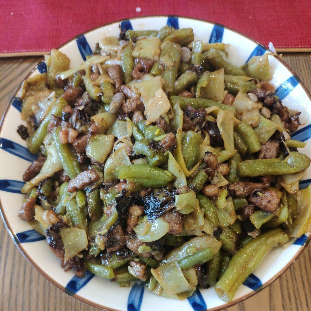 零厨艺的豆角炒肉