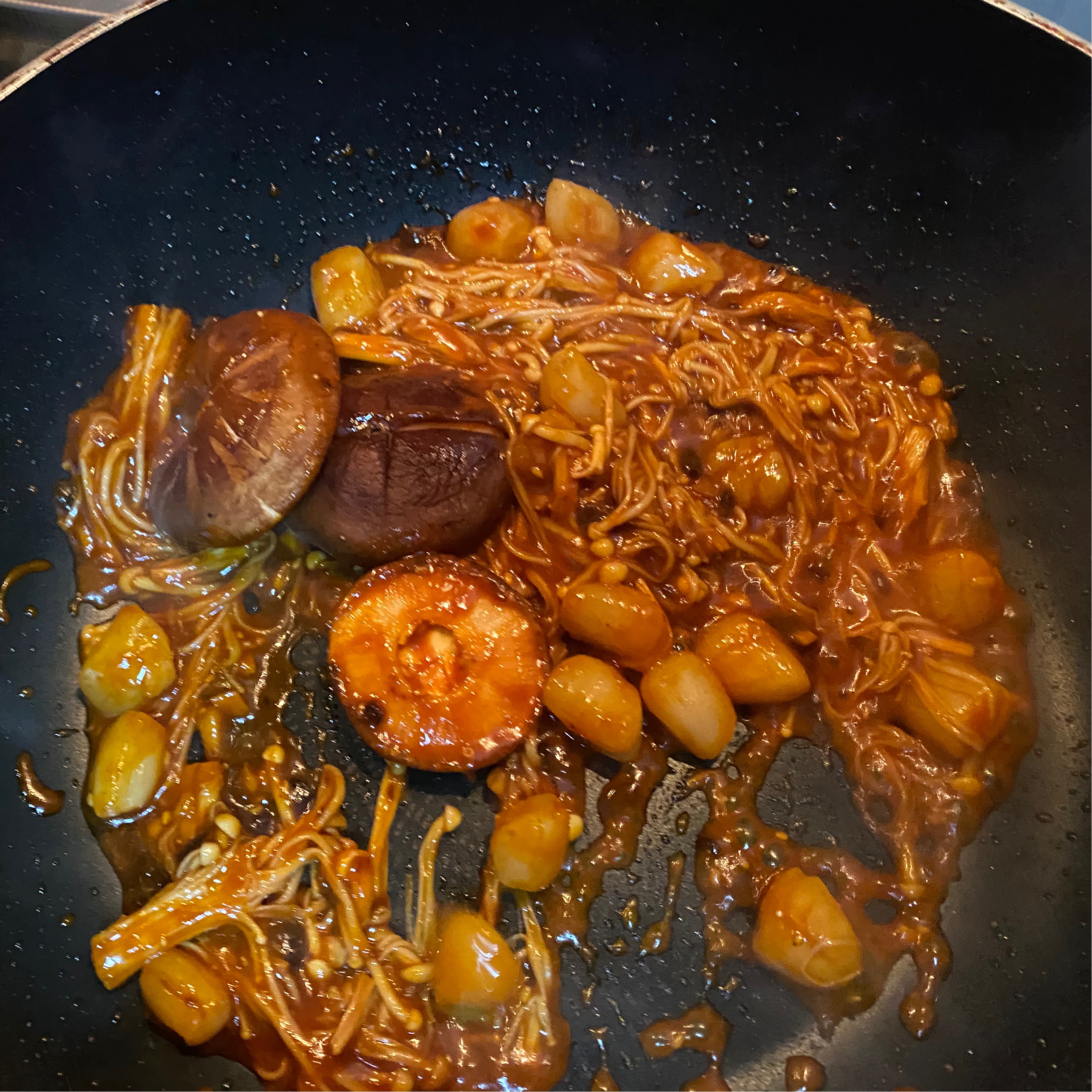 韩式海鲜蔬菜豆腐汤｜改良版 营养丰富 配料多多的做法 步骤5