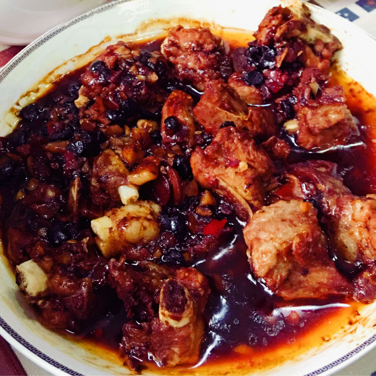 辣豆豉蒸排骨