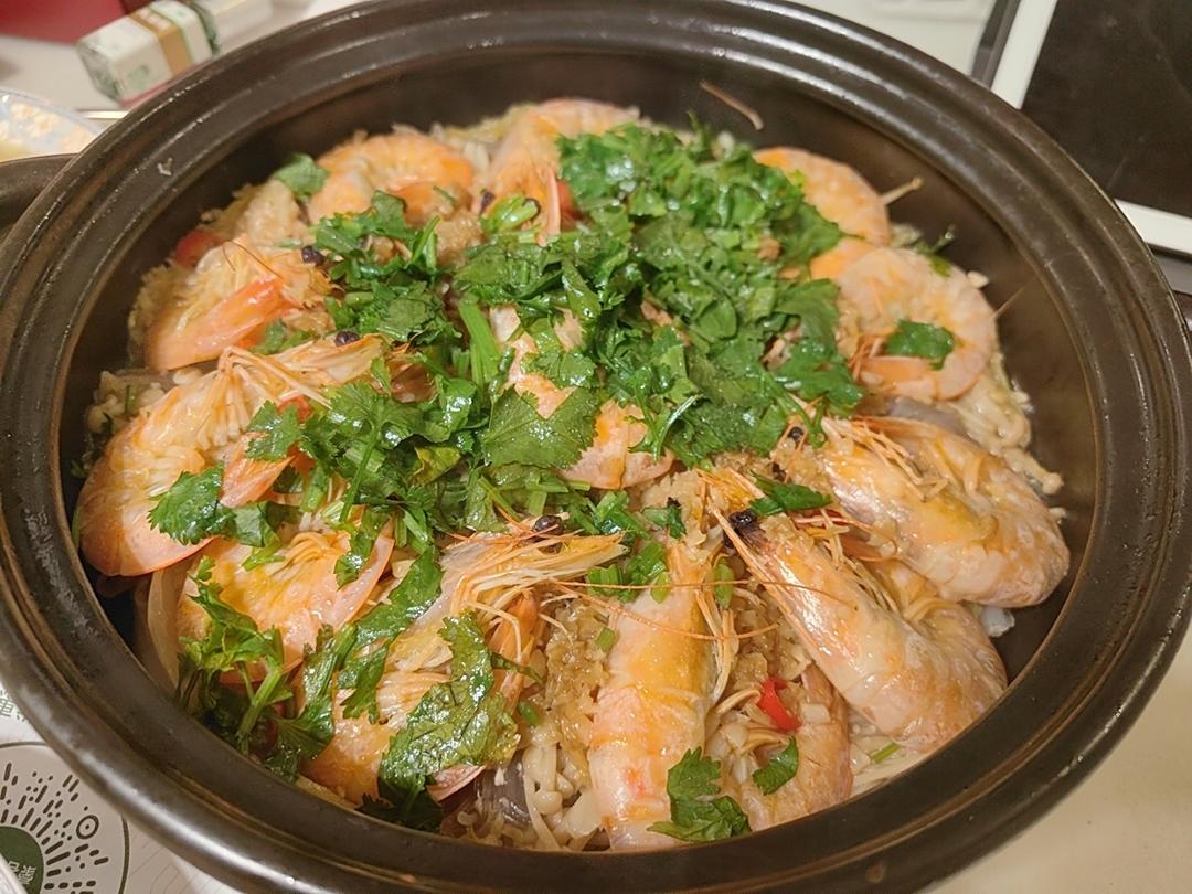 蒜蓉粉丝鲜虾煲