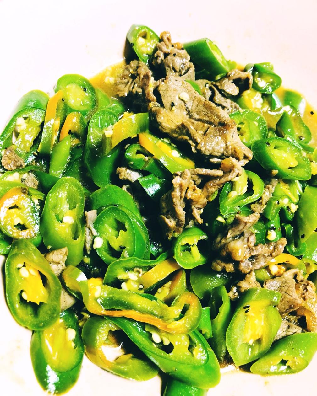 青椒炒牛肉