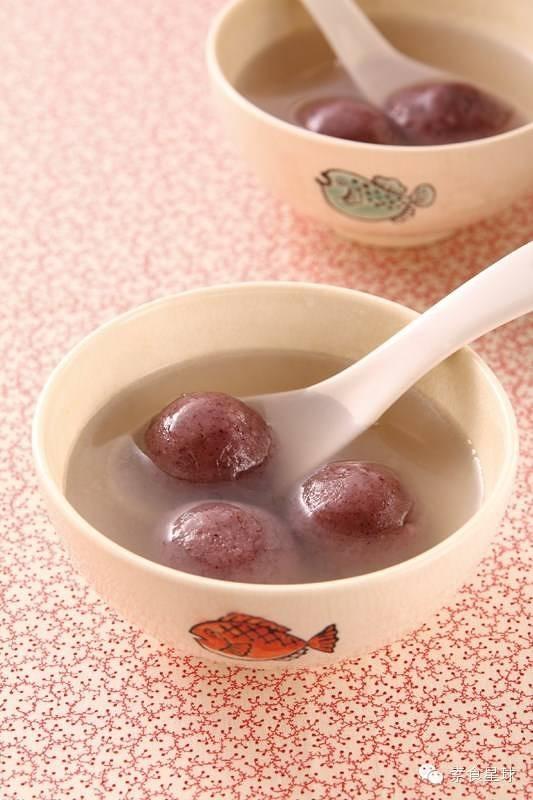 紫米红豆汤圆的做法