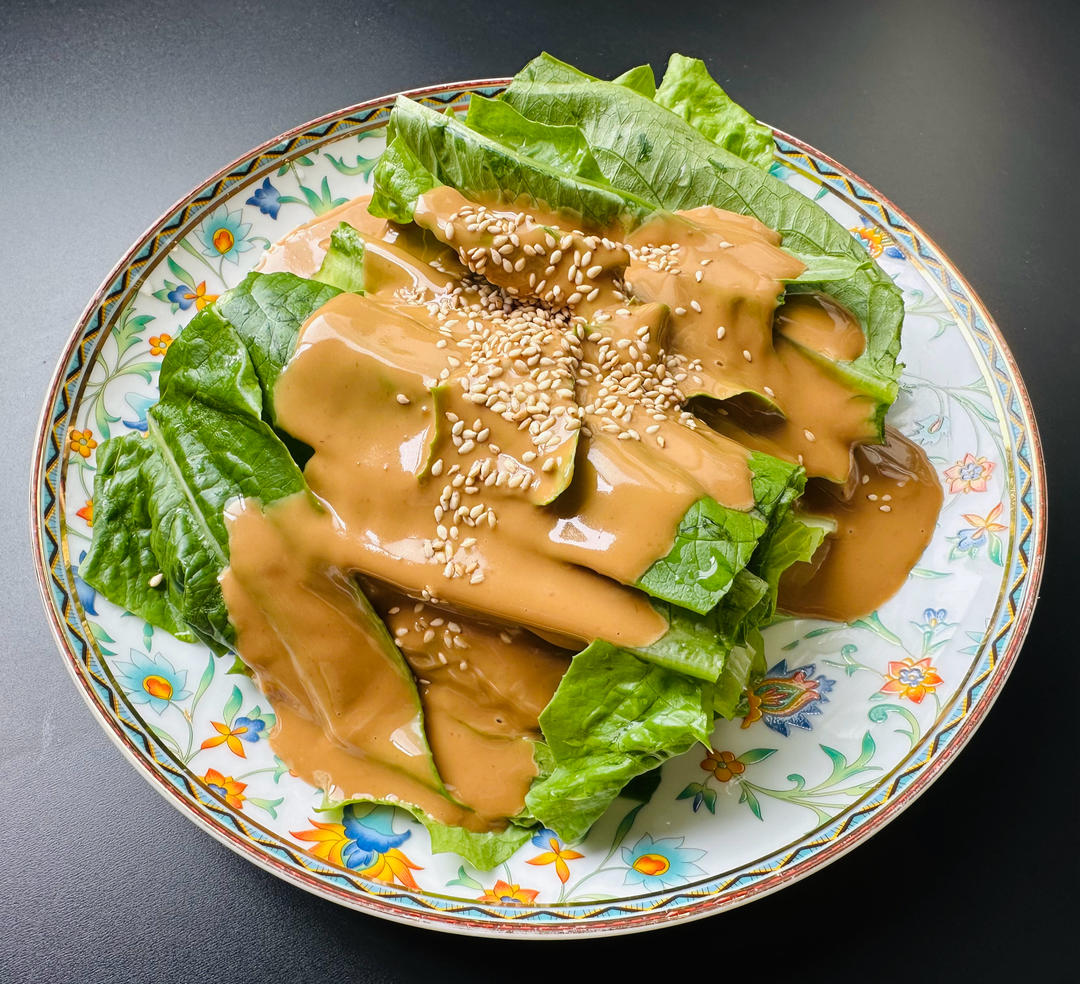 每次做都光盘的麻酱油麦菜