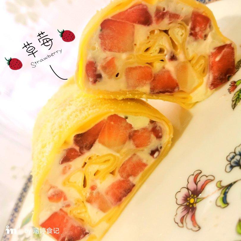 千层毛巾卷，原味、抹茶、巧克力三种口味