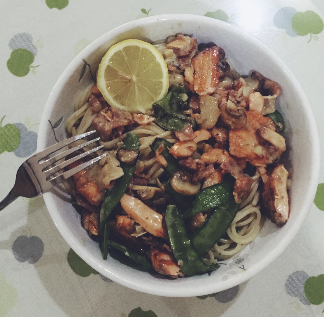 奶油培根意大利面（spaghetti）