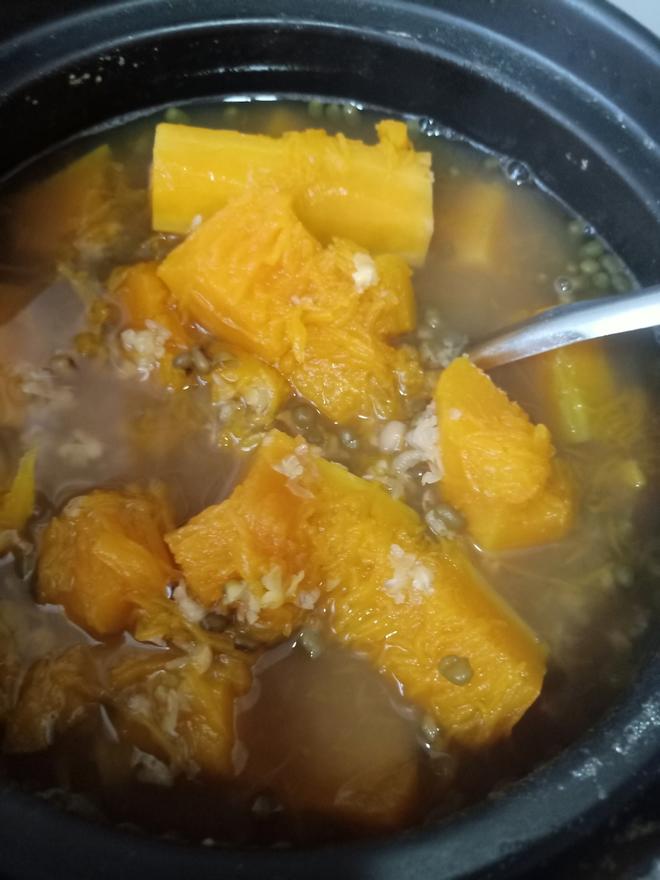 清凉解暑南瓜绿豆汤的做法