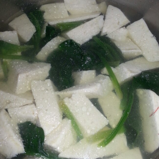 青菜豆腐汤