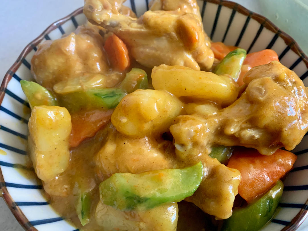 咖喱鸡翅！王炸！我家猫都馋哭了！