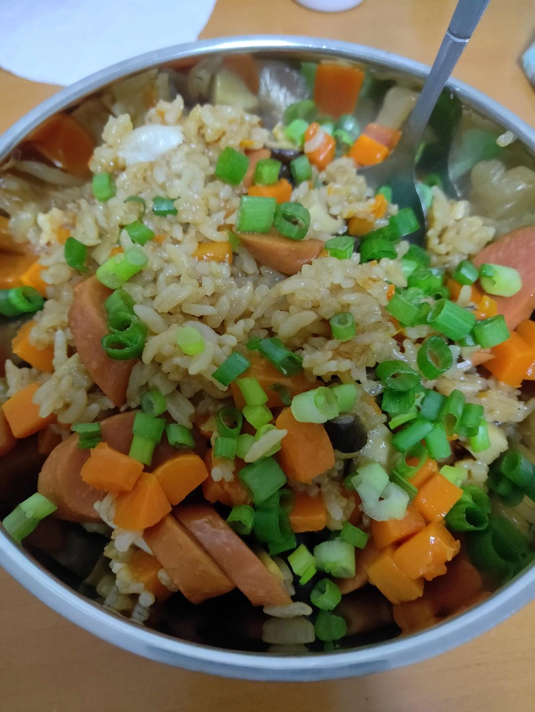 香菇腊肠焖饭