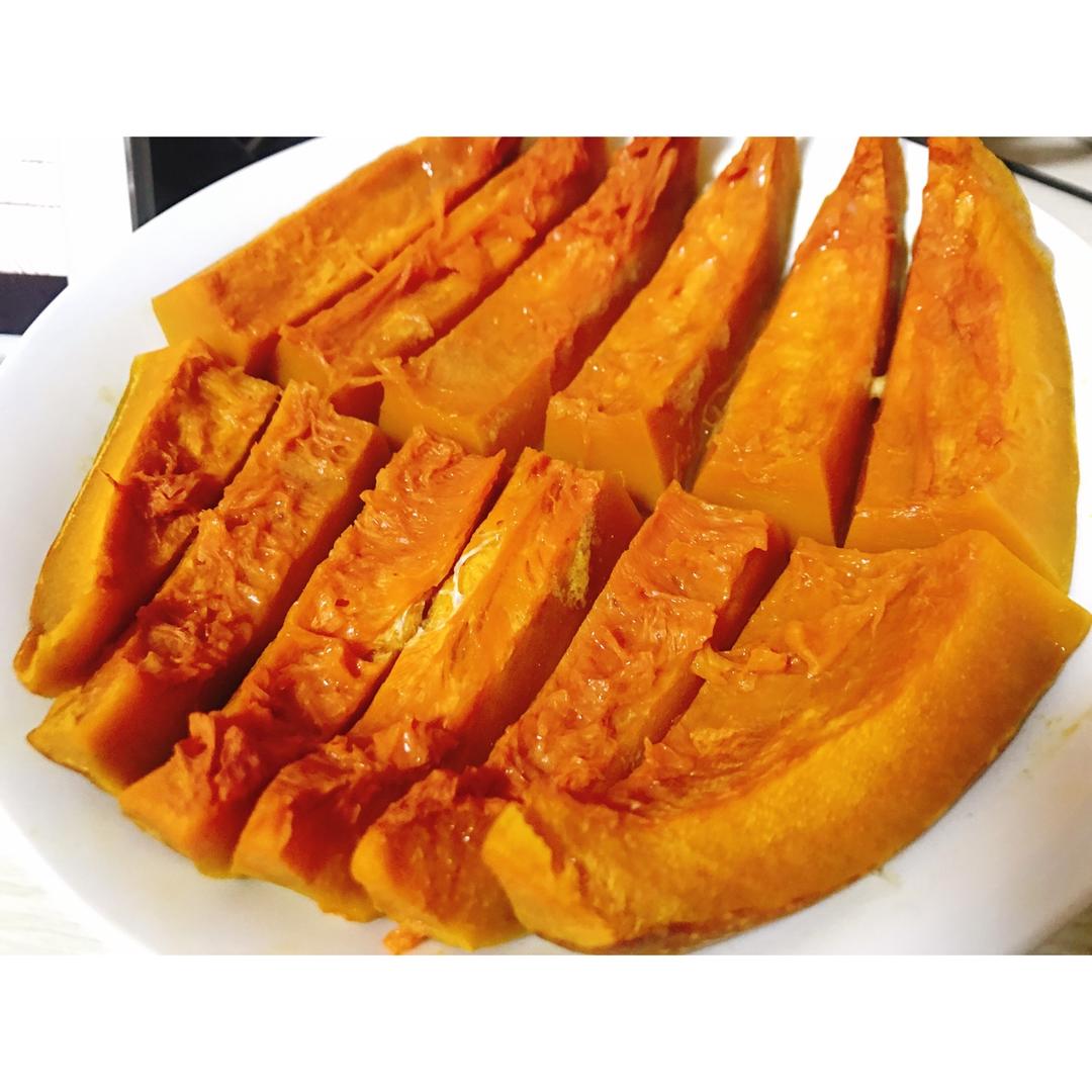微波炉蒸南瓜