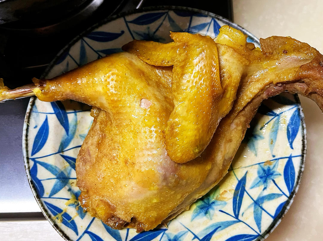 家常版盐焗鸡 做法简易 皮脆肉嫩