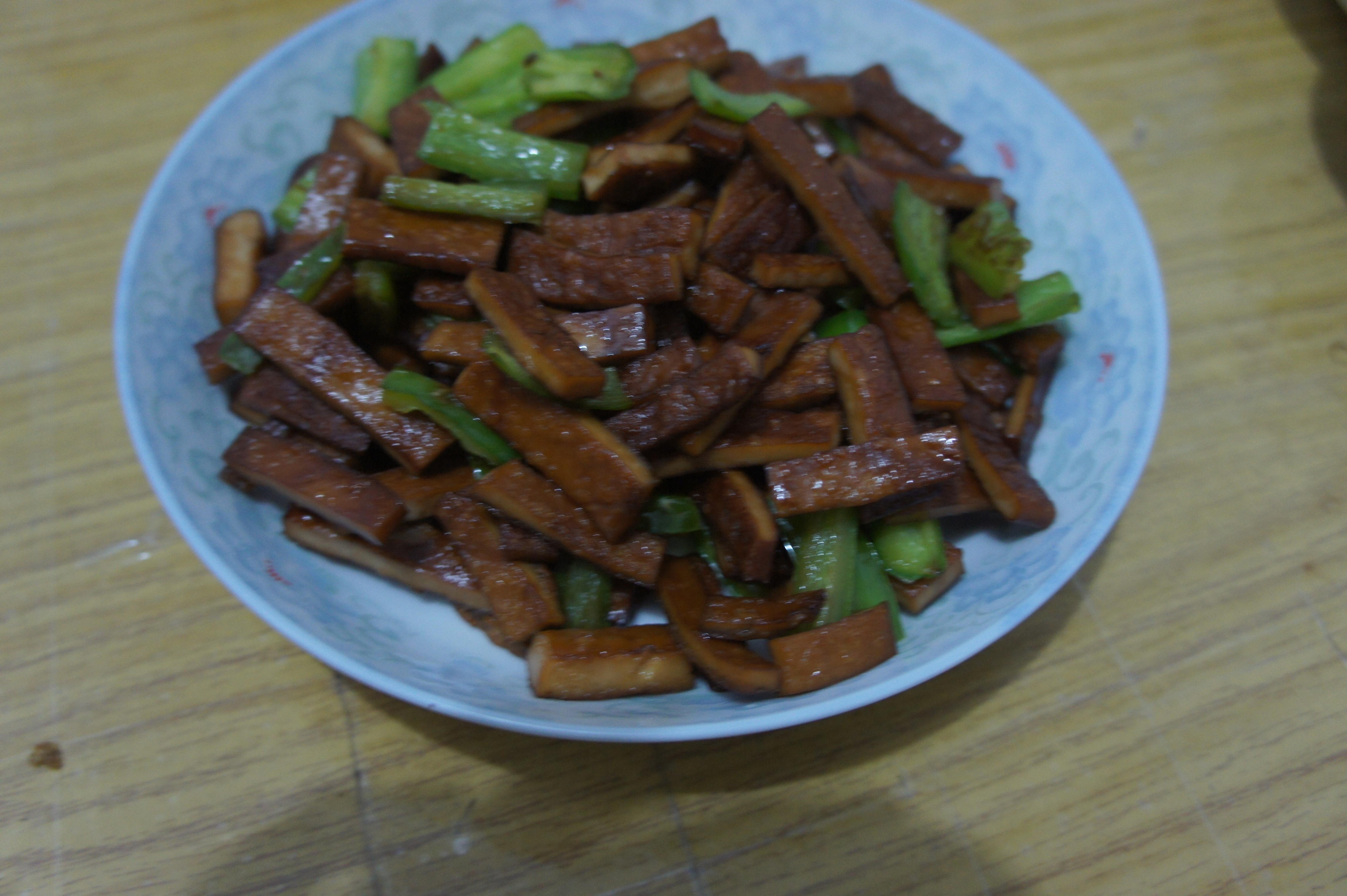 青椒炒豆腐干