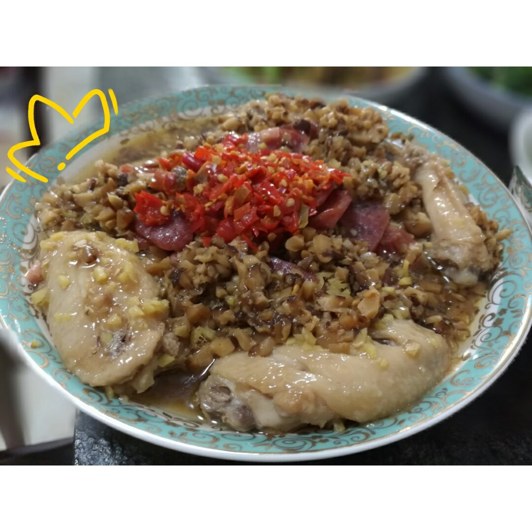 腊肠蒸鸡翅