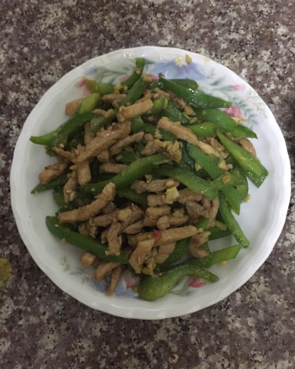青椒炒肉丝