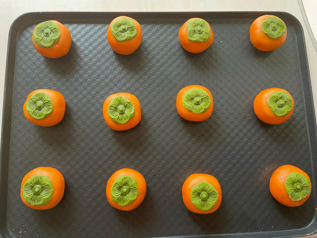 全网独家（原创）柿柿如意—广式金沙奶黄月饼（内附视频做法）