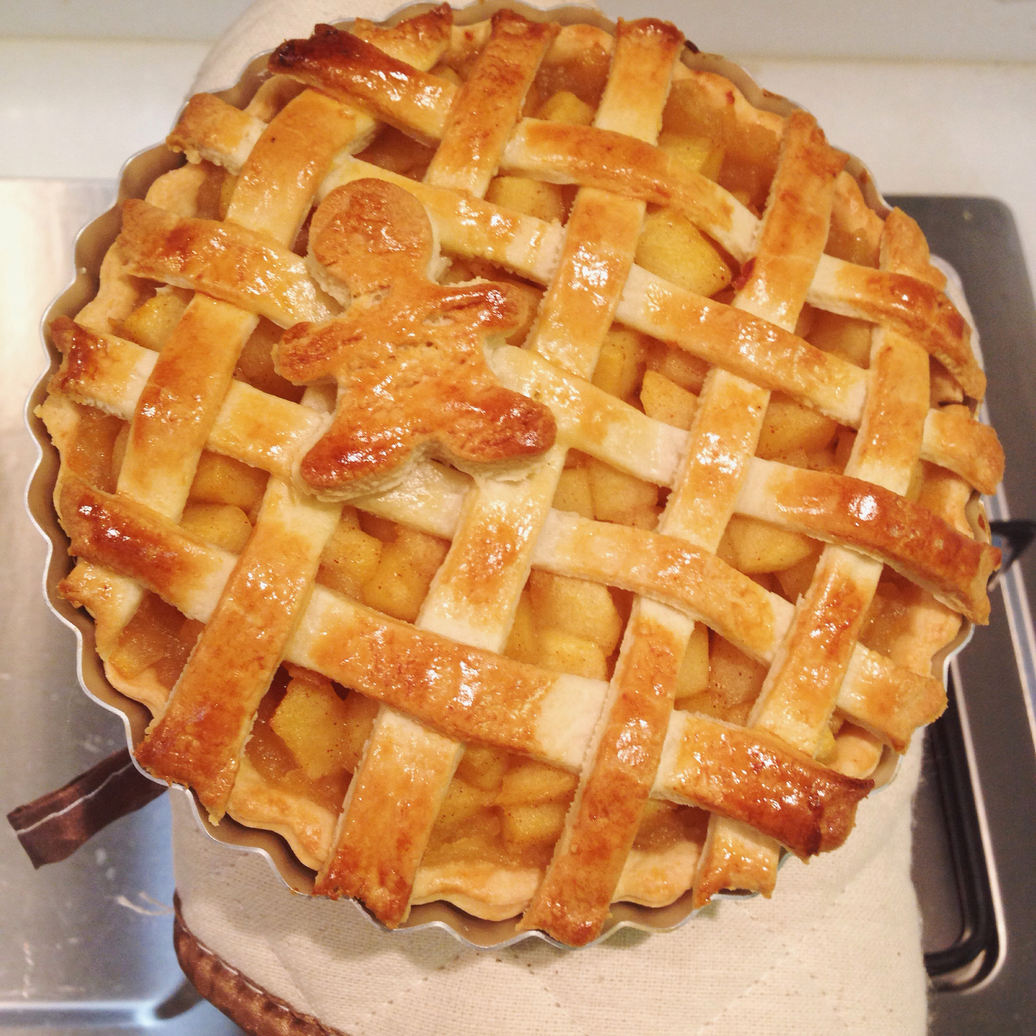 我不是木木做的美式肉桂苹果派6寸