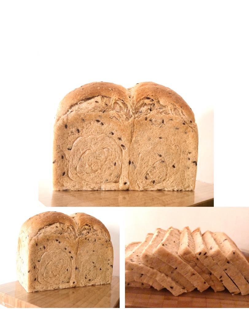 低油低糖的全麦亚麻籽吐司