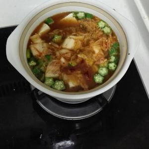 辣白菜大酱豆腐汤的做法 步骤6