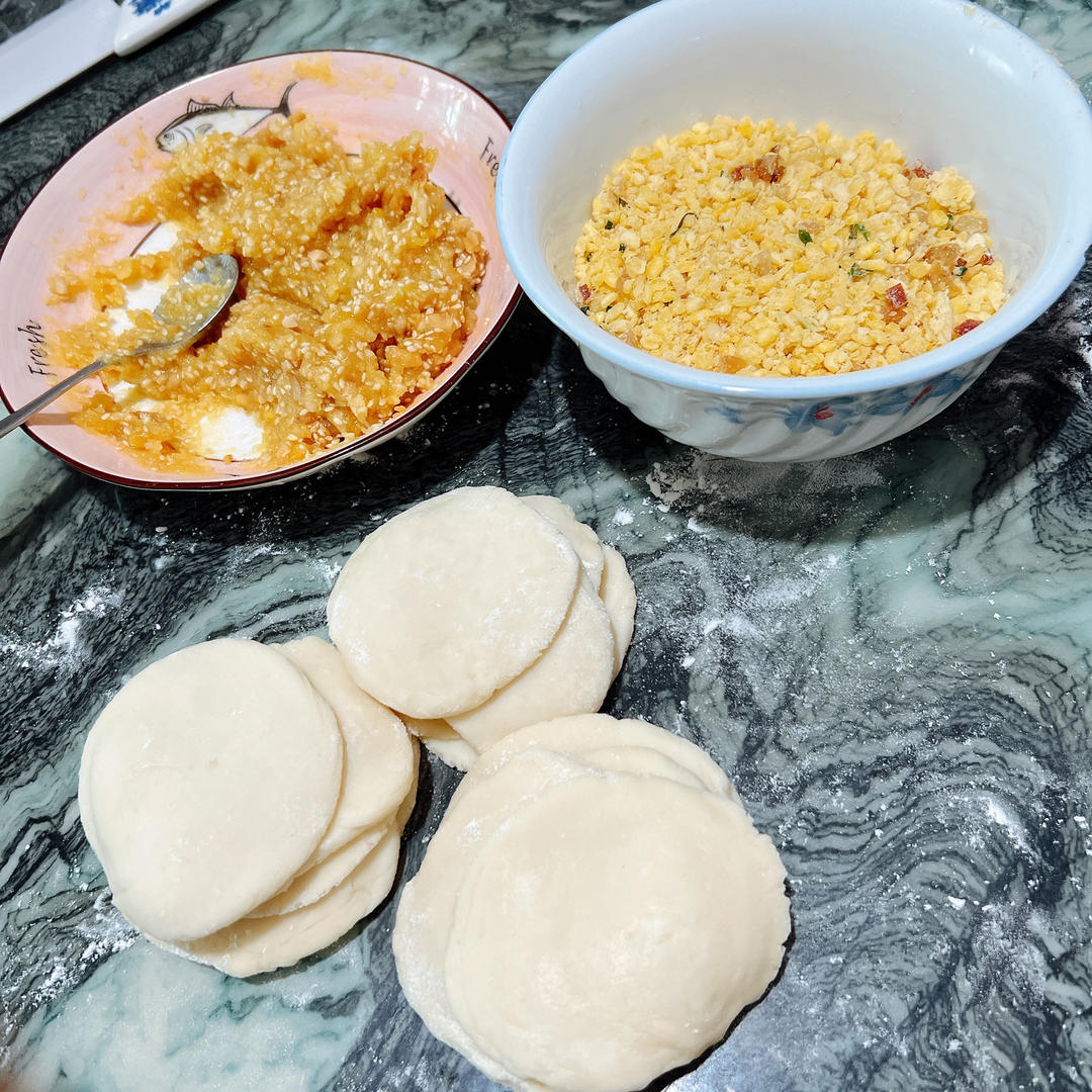 酥皮绿豆饼（简易大包酥）