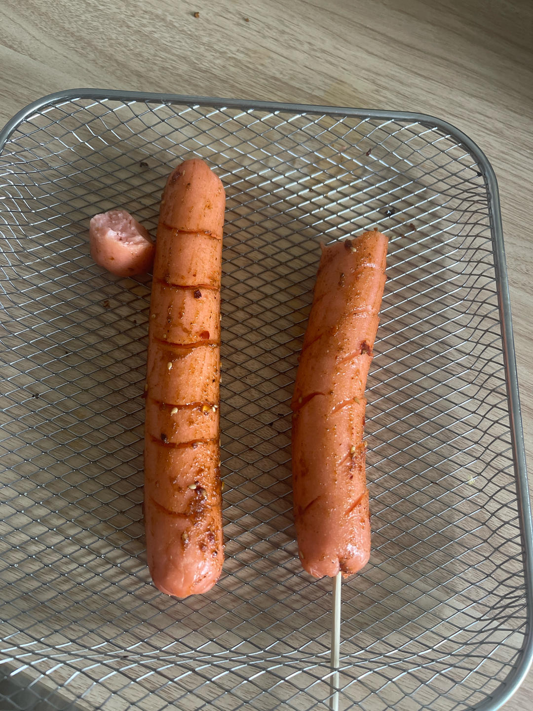 空气炸锅炸淀粉肠