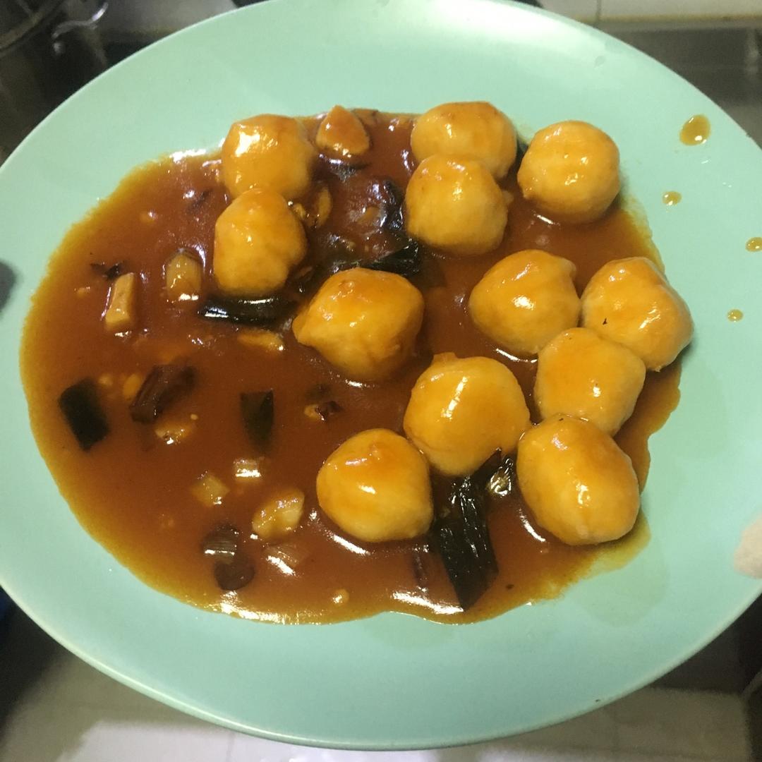 酸酸甜甜【茄汁鸡肉丸】