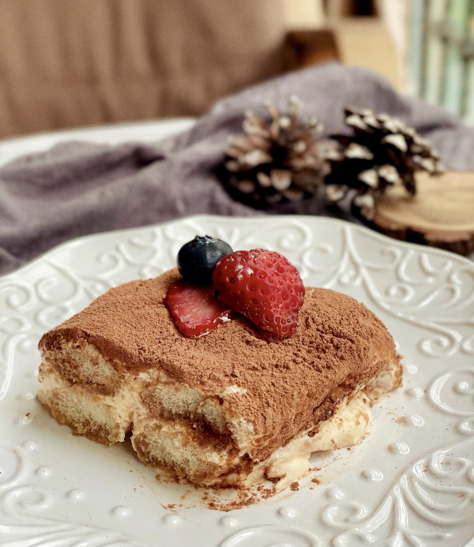 在欧洲学会的经典版提拉米苏