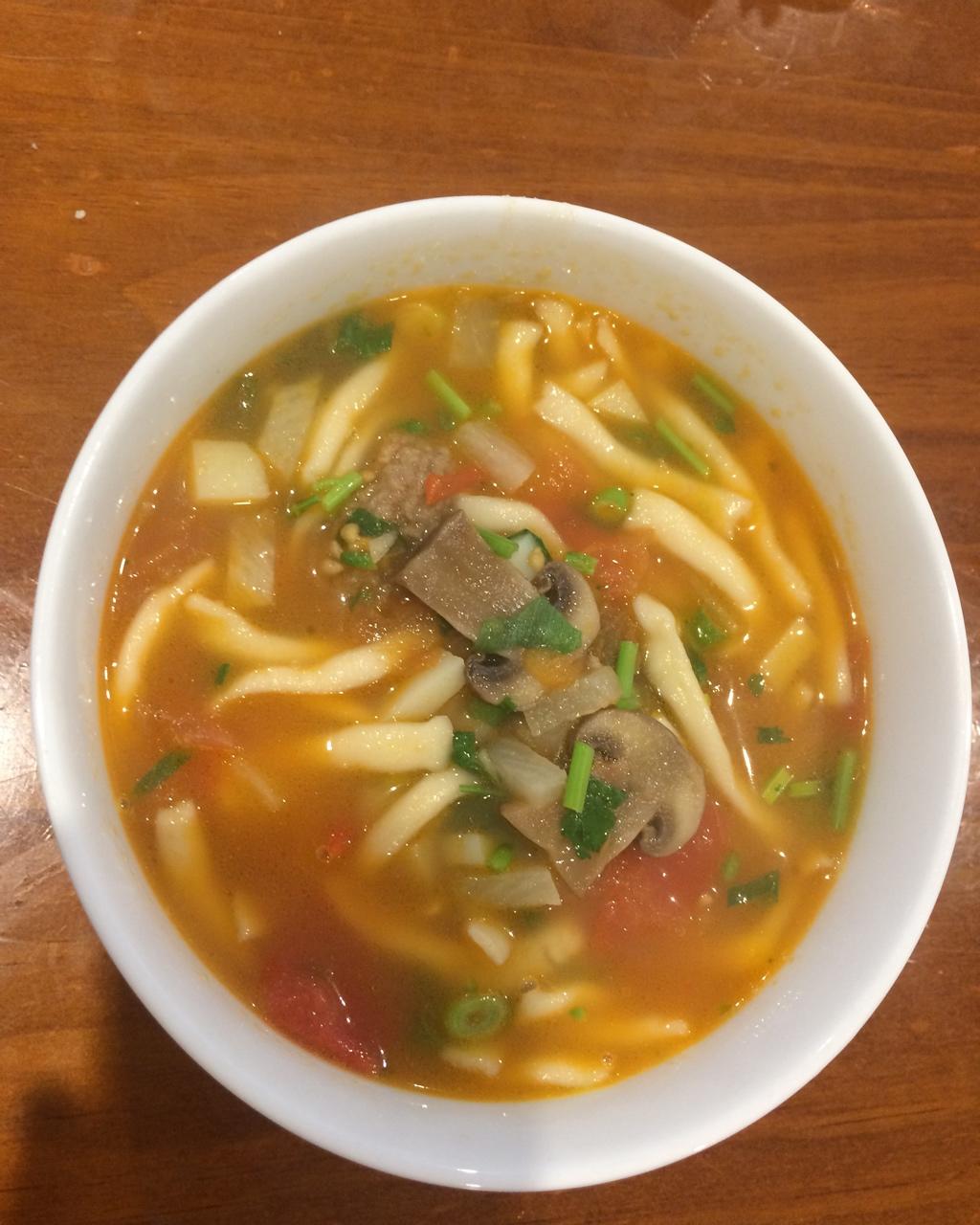木木子做的新疆汤饭揪片子附揪面片图解