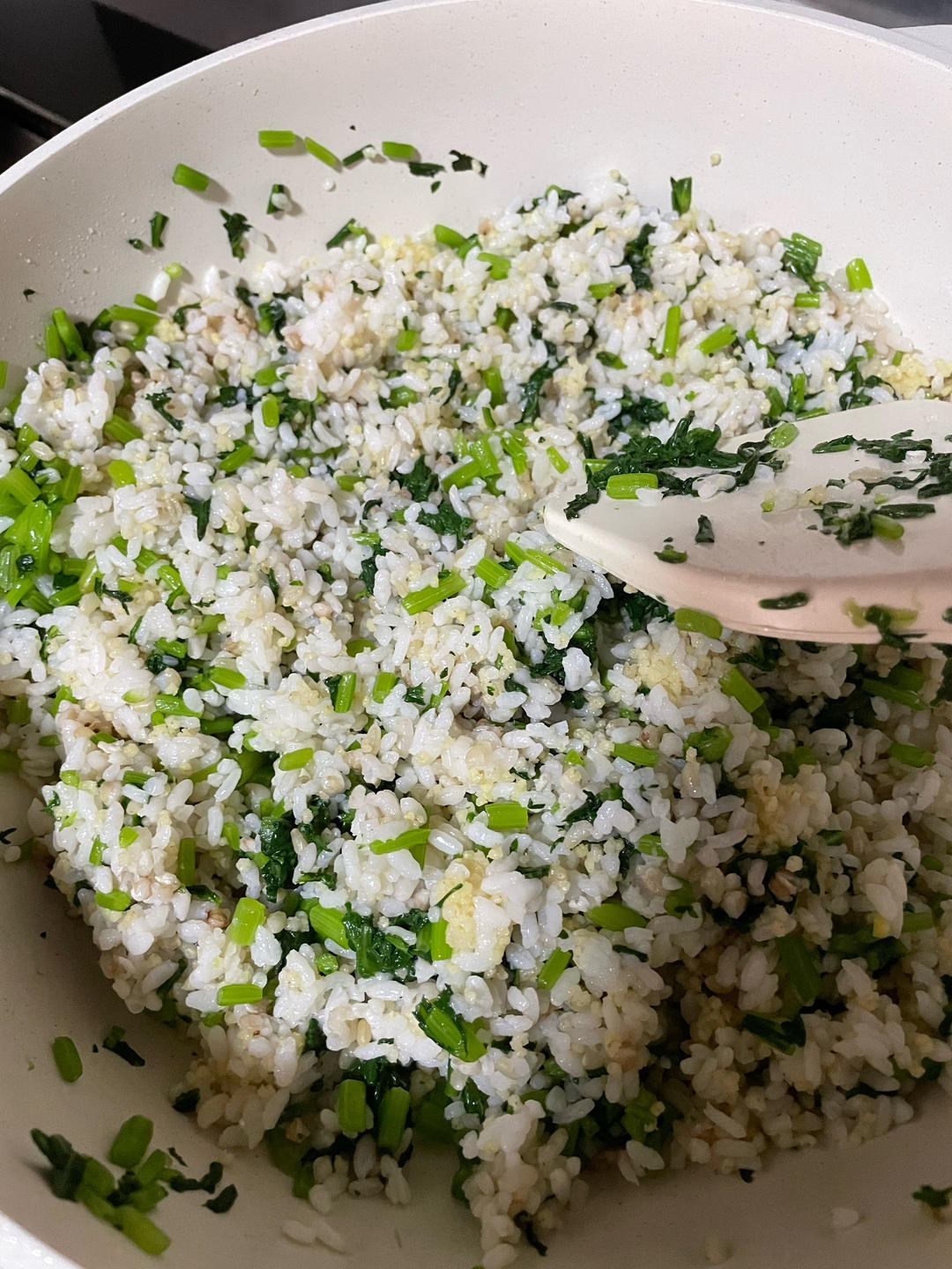 茼蒿拌米饭