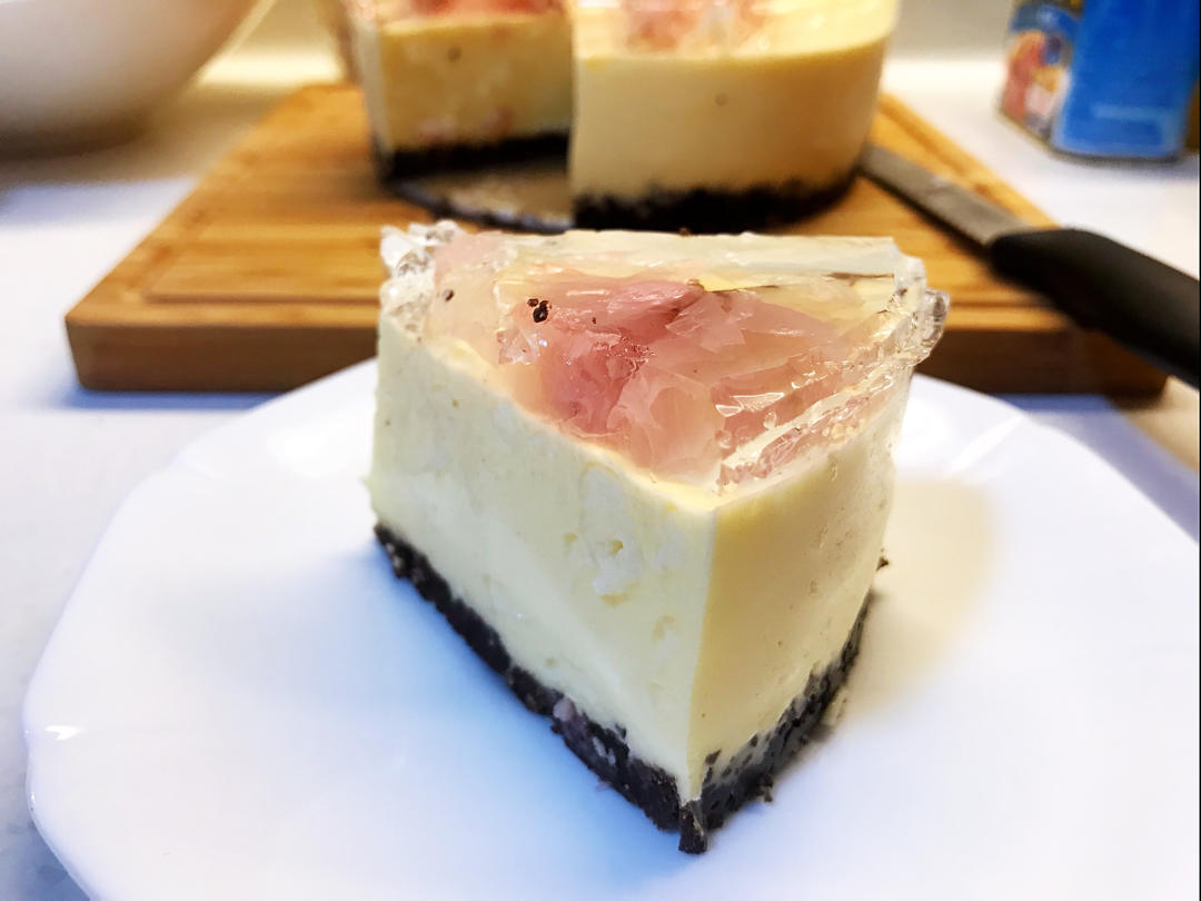 小米尤做的樱花镜面蛋糕樱花泡芙