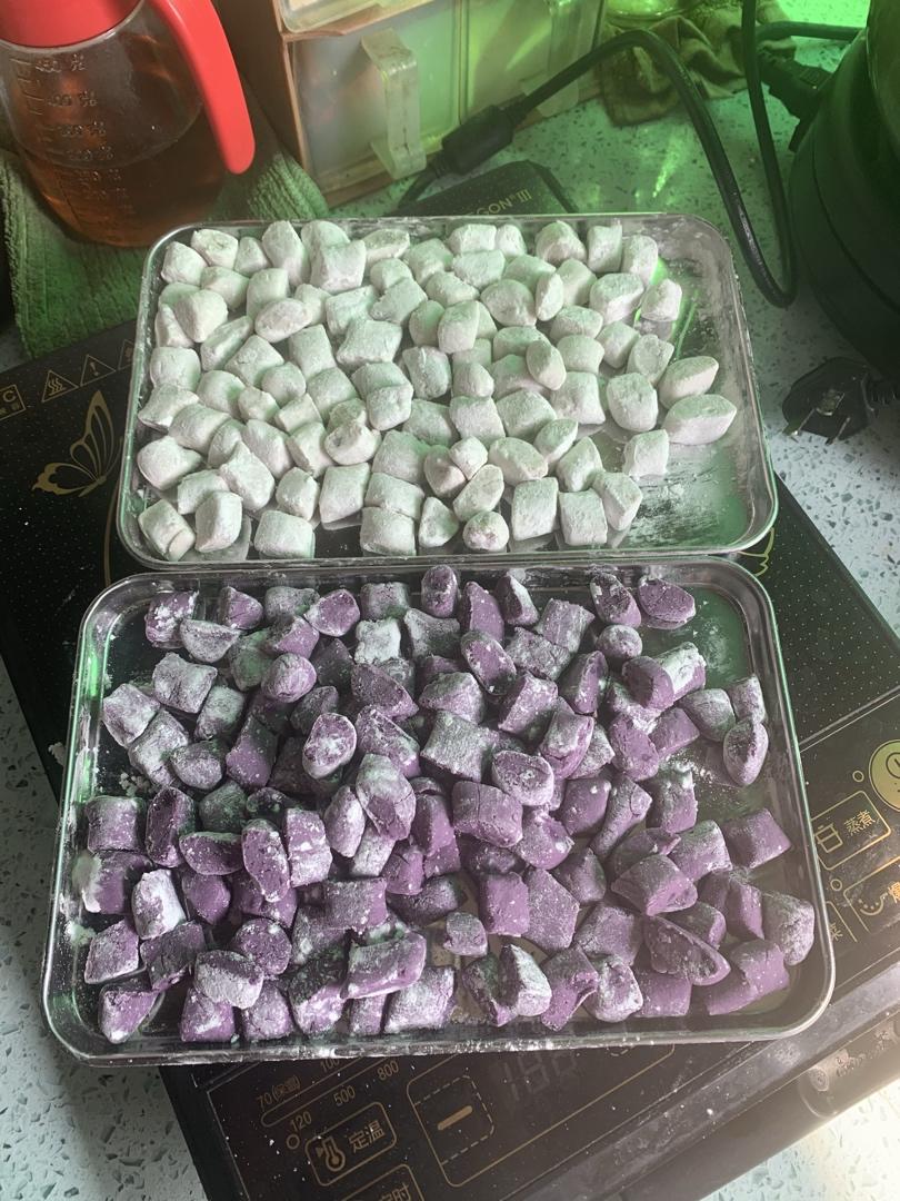自制三色芋圆1⃣️（附上窍门详细比例）