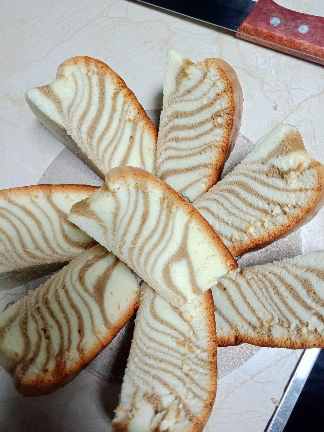 可可味——斑马纹戚风蛋糕