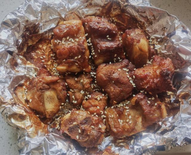 不用洗碗的蒜香烤排骨的做法