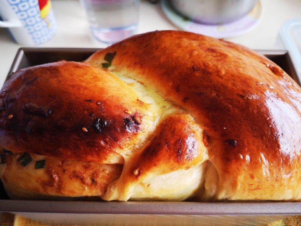 香葱肉松手撕吐司