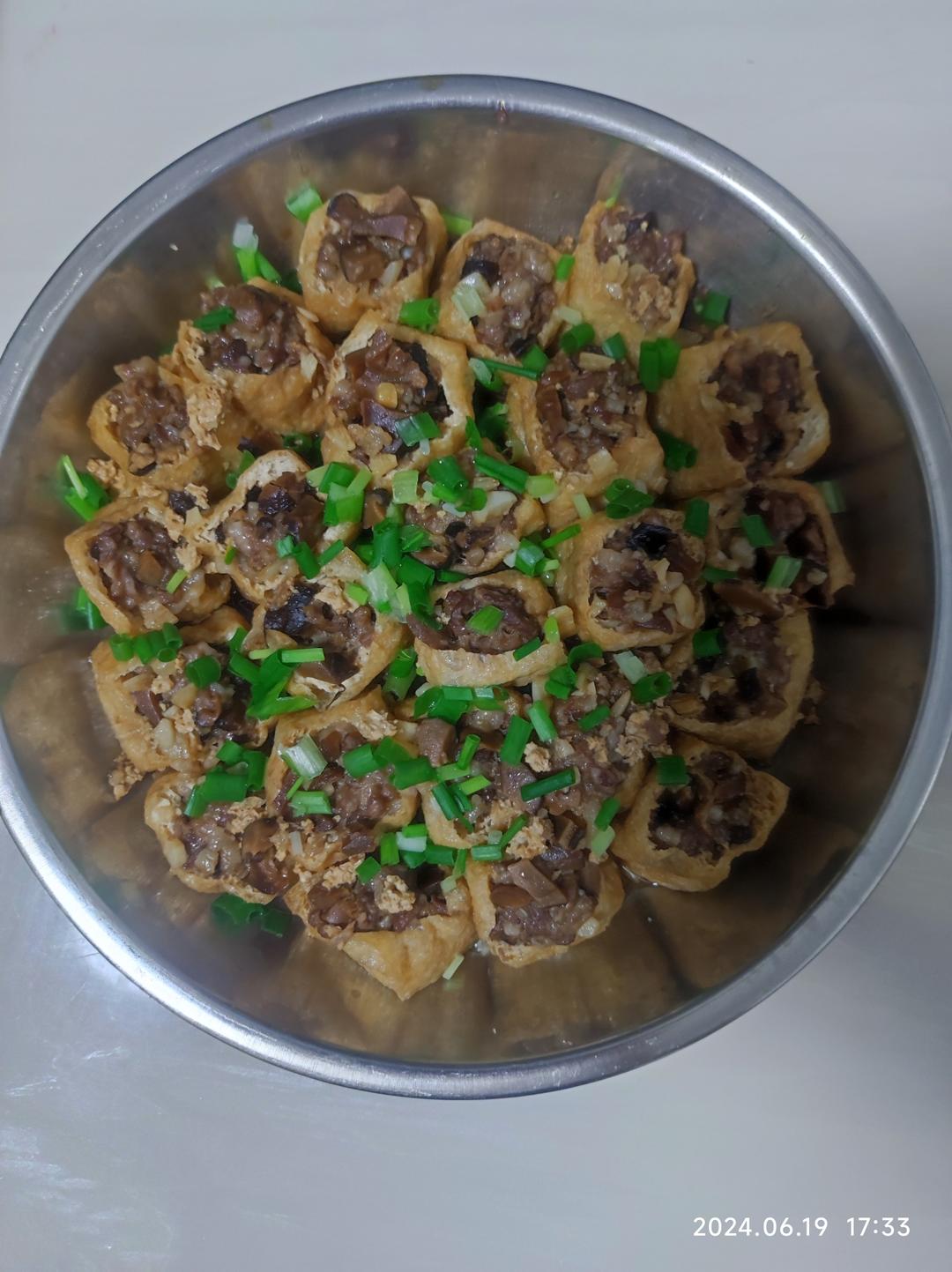 油豆泡塞肉