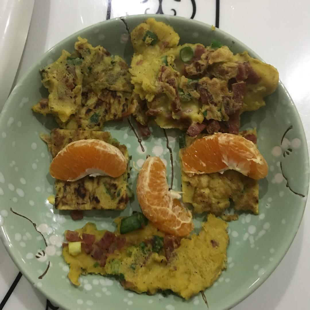 培根香葱鸡蛋饼