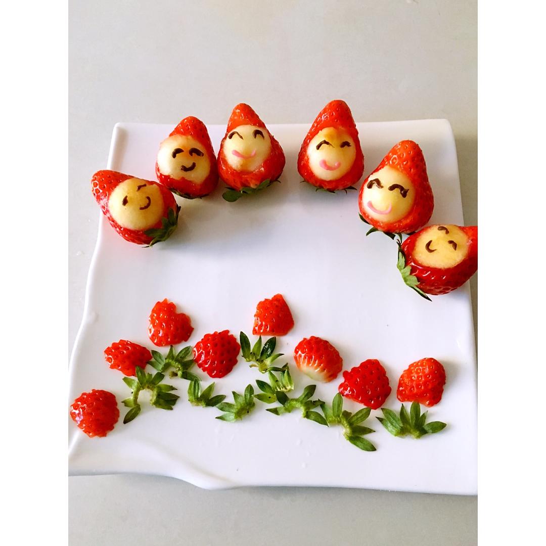 清晨茉莉qfj做的草莓宝宝