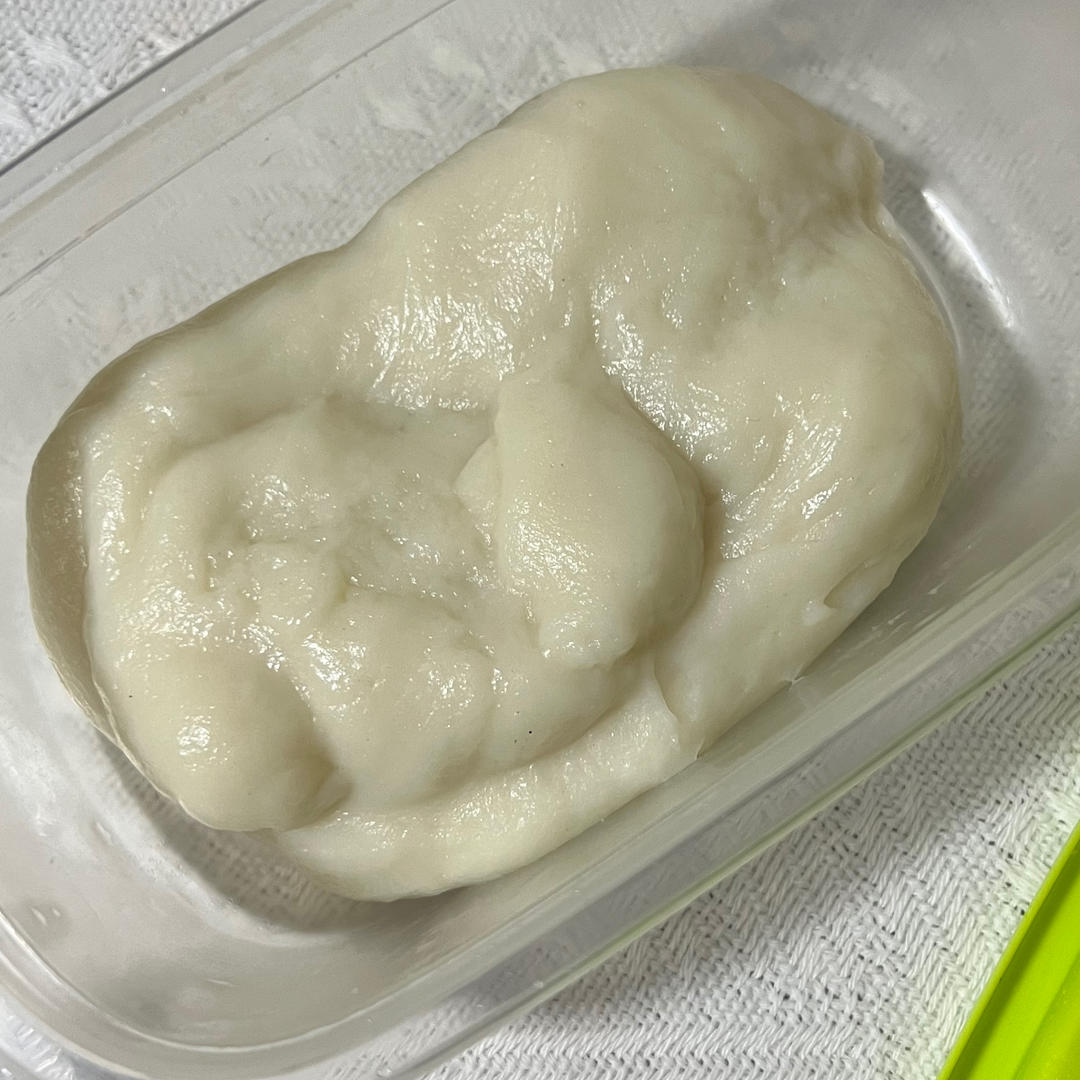 拉丝麻薯隔夜冷藏不变硬的实验成功，三夜依然拉丝