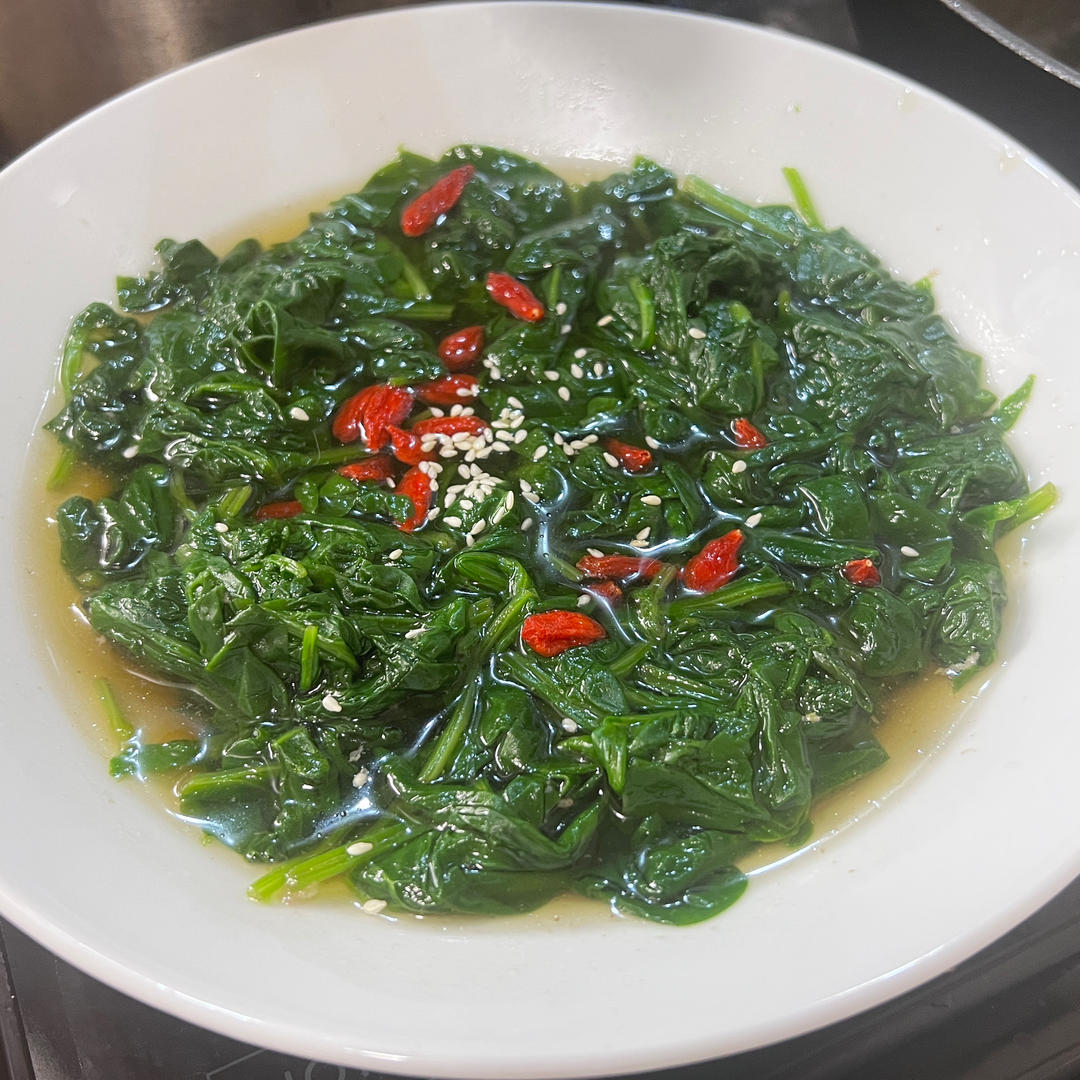 鸡汁菠菜—太太乐鲜鸡汁快手菜