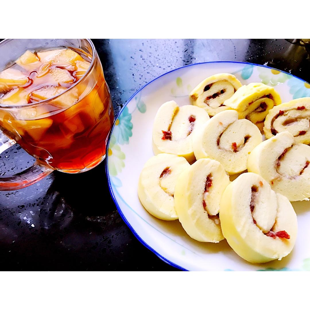 不用烤箱做烘焙【微波炉蛋糕卷】