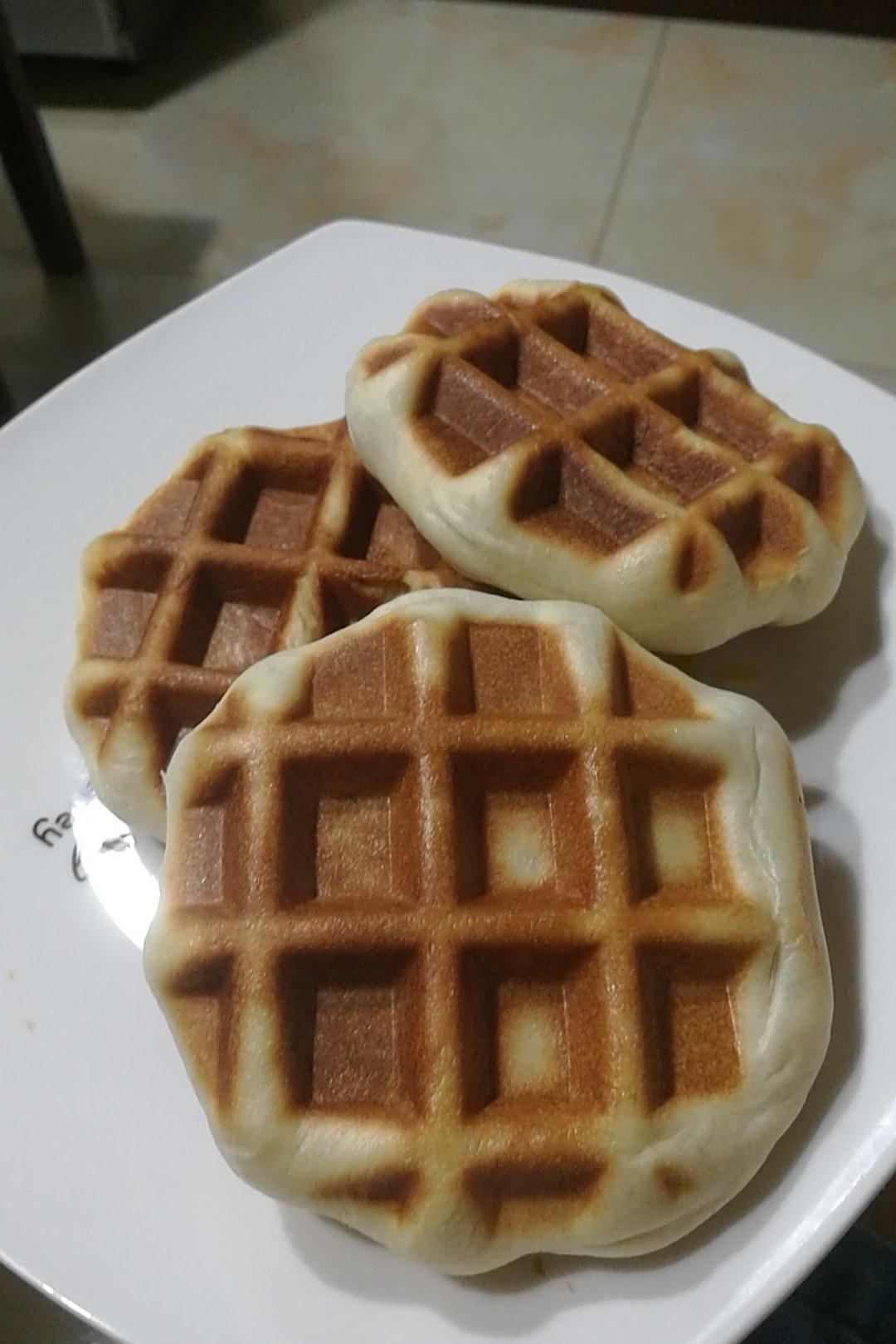 红糖麻薯华夫饼