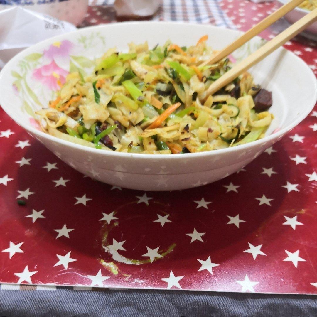 陕西私房炒饼[内附饼丝做法]