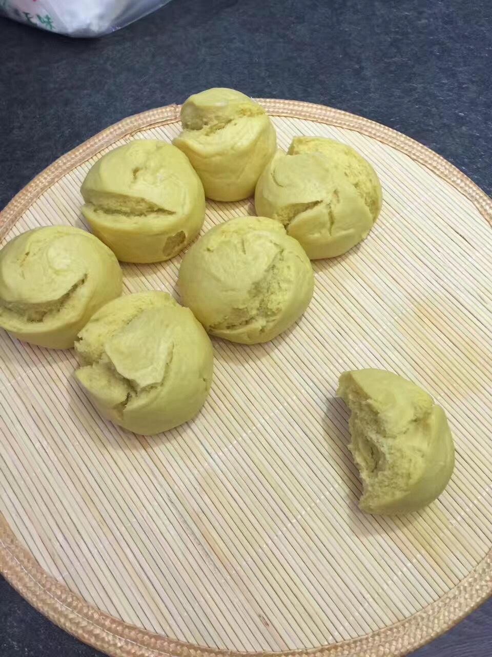 黄金开口笑（玉米面馒头）