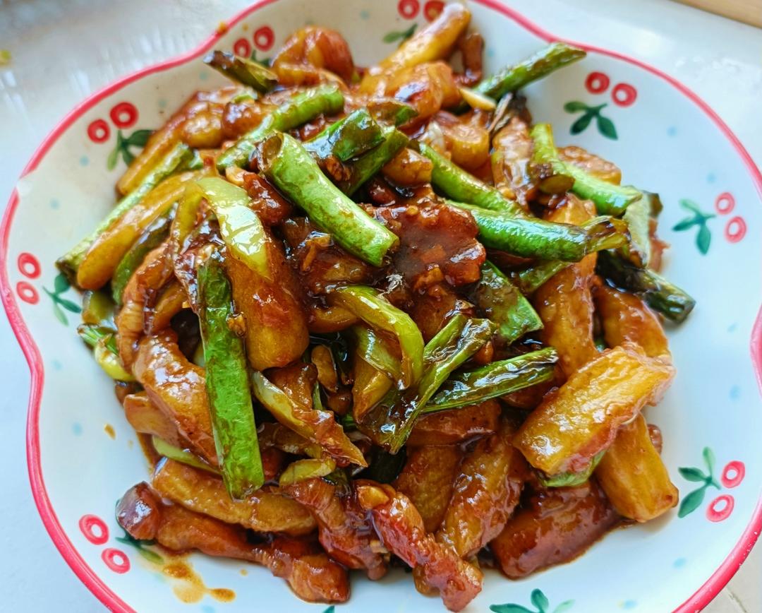 豆角烧茄子，永远吃不够的做法，米饭🍚能干三碗