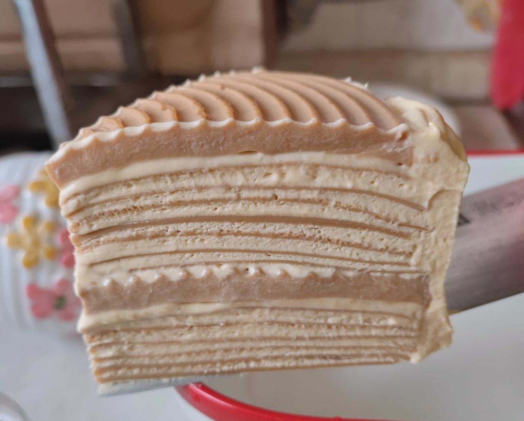 海盐焦糖伯爵红茶千层蛋糕｜无需烤箱｜口感层次丰富