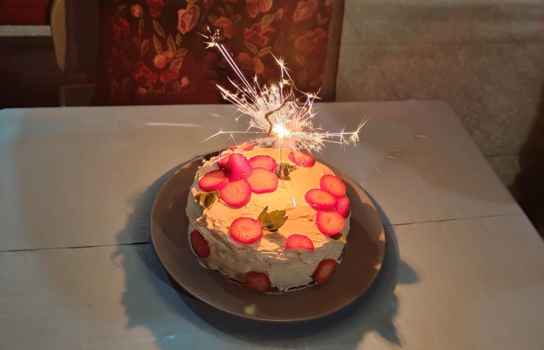 送你一朵小红花🌸|巧克力戚风蛋糕