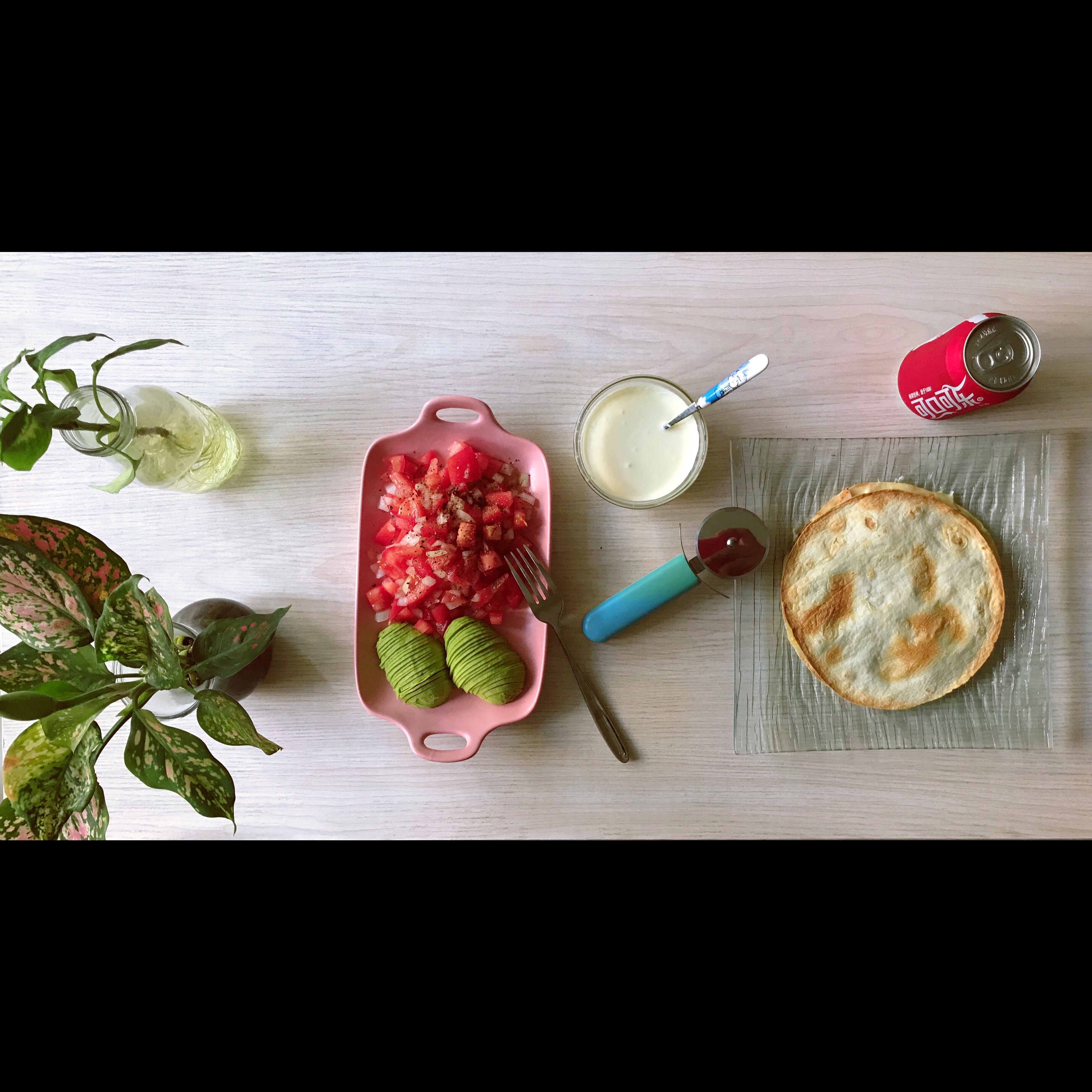 简易版墨西哥饼quesadilla的做法