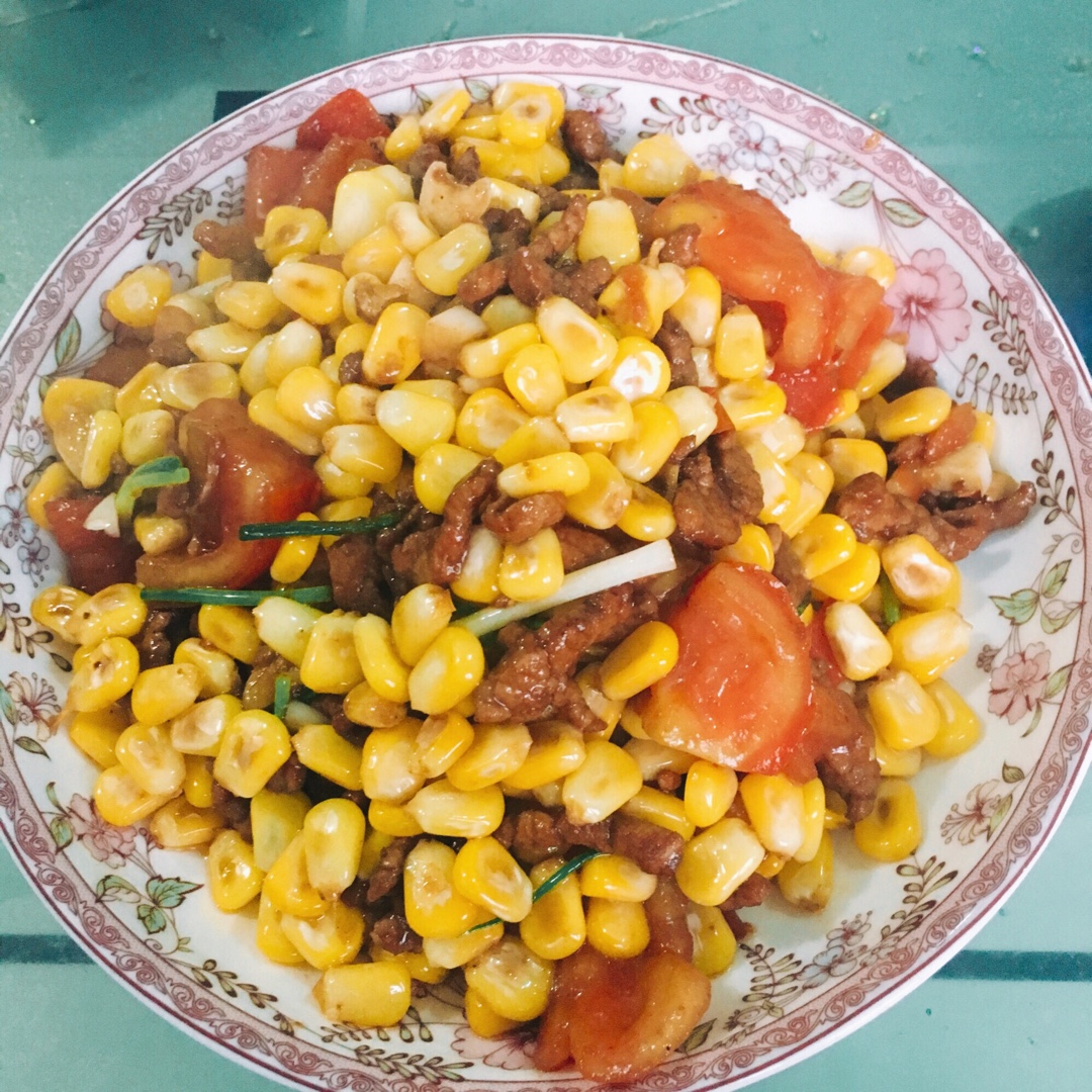 玉米炒肉末【超级下饭的快手家常菜】