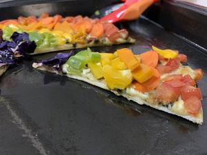 彩虹🌈薄底披萨·奶素的做法 步骤12