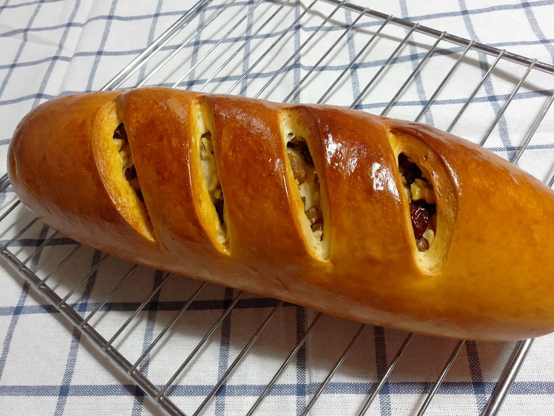 果仁大列巴（无淡奶油，松下面包机和面）