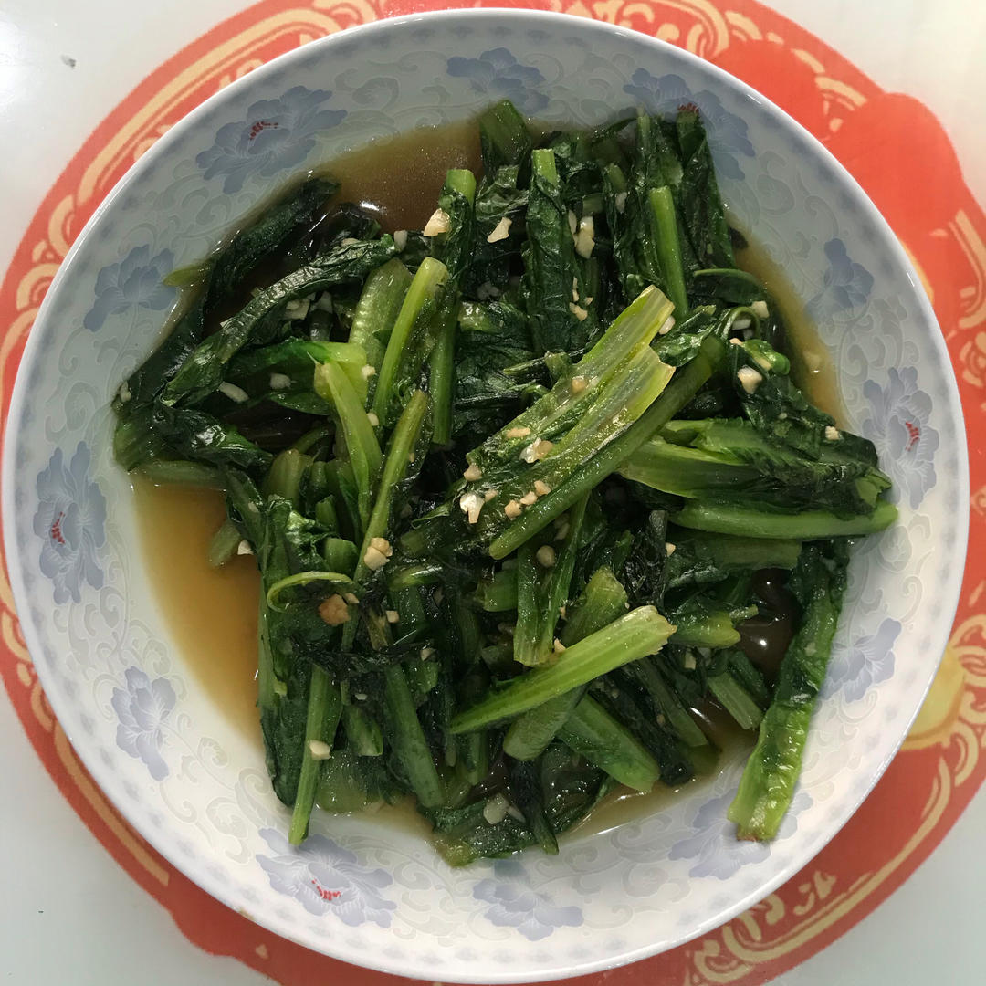 蒜蓉耗油清炒油麦菜，减脂快手菜，宝宝超爱，傻瓜步骤，屡试不爽，好吃且下饭，鲜香爽口！！